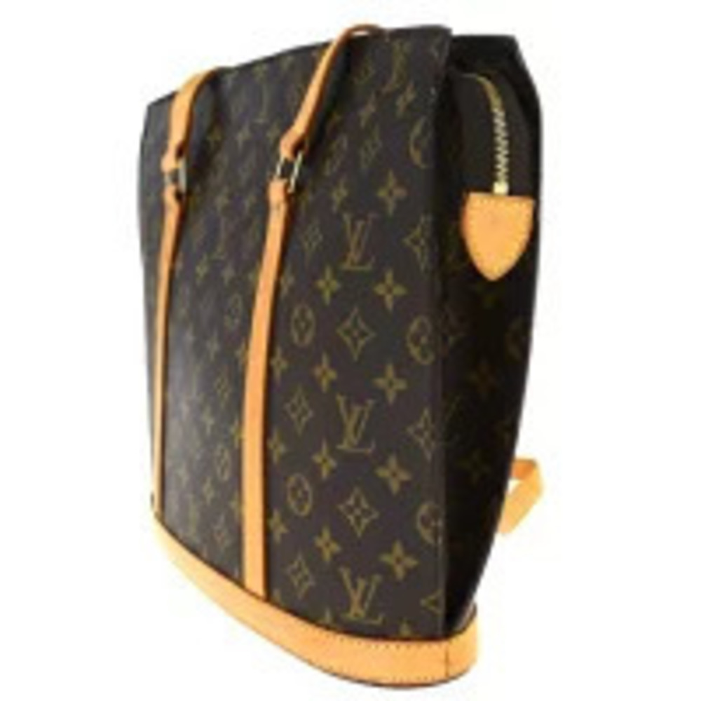 Louis Vuitton Leather Babylon Bag Tote Monogram Shoulder Brown